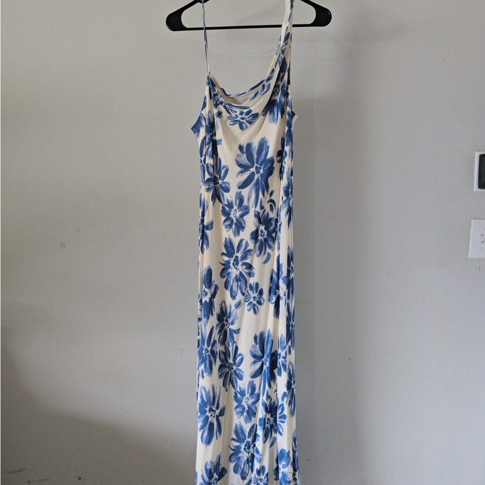 Reformation Blue Floral Maxi Dress XL EUC